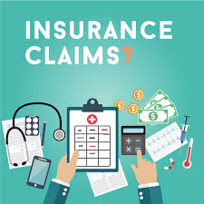 image shows pics like medical, calculator and money depicting an insurance claim