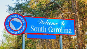 Image Shows Sign Of Welcome To South Carolina