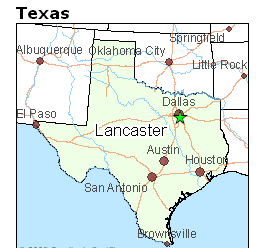 Image Shows Map With Lancaster
