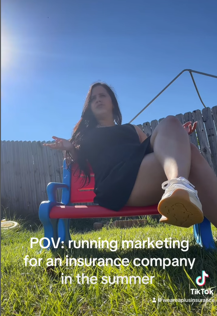 Pov: Running Marketing For An Insurance Company In The Summer